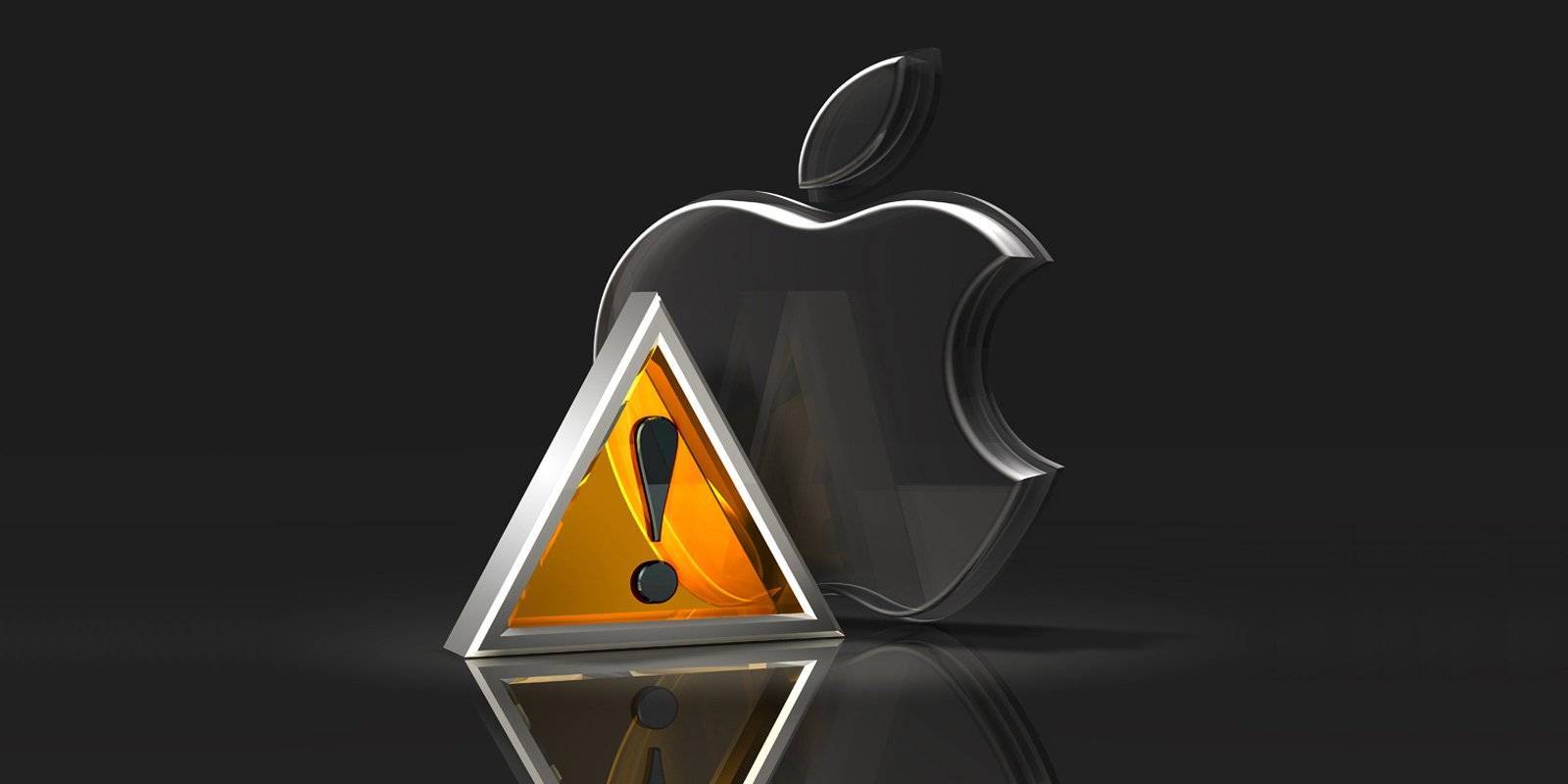 apple warning sign