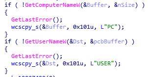  Figure 7. Retrieving the username and computer name